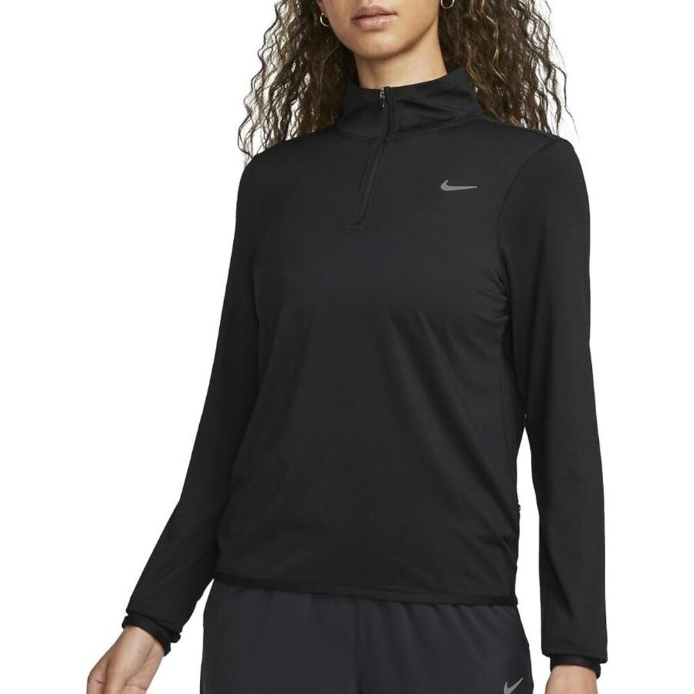 NWT Nike Women's Swift Element Dri-FIT 1/4-Zip Top, Black